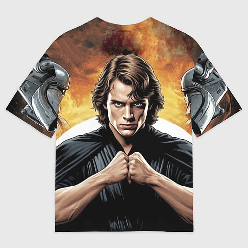 Мужская футболка оверсайз Энакин скайуокер star wars / 3D-принт – фото 2