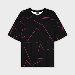 Футболка оверсайз мужская Color pink line, цвет: 3D-принт