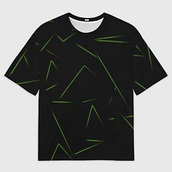 Футболка оверсайз мужская Color green line, цвет: 3D-принт