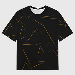 Мужская футболка оверсайз Color yellow line