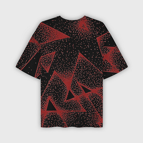 Мужская футболка оверсайз Triangles with dots / 3D-принт – фото 2