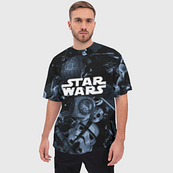 Футболка оверсайз мужская Star wars персонажи из звездных войн, цвет: 3D-принт — фото 2