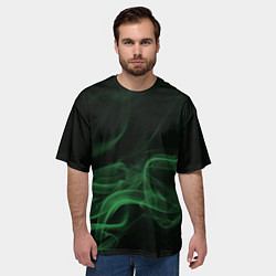 Футболка оверсайз мужская Color smoke green, цвет: 3D-принт — фото 2