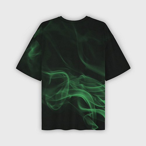 Мужская футболка оверсайз Color smoke green / 3D-принт – фото 2