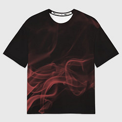 Футболка оверсайз мужская Color smoke red, цвет: 3D-принт