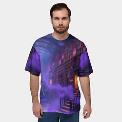 Футболка оверсайз мужская Таинственная библиотека, цвет: 3D-принт — фото 2