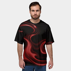 Футболка оверсайз мужская Color red, цвет: 3D-принт — фото 2