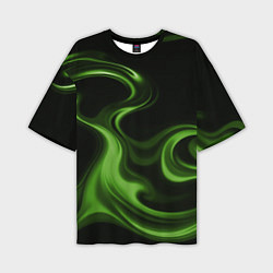 Футболка оверсайз мужская Green black, цвет: 3D-принт