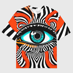 Футболка оверсайз мужская Глаз, цвет: 3D-принт