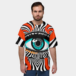 Футболка оверсайз мужская Глаз, цвет: 3D-принт — фото 2
