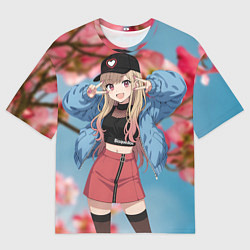Футболка оверсайз мужская Марин Китагава, цвет: 3D-принт