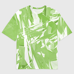 Футболка оверсайз мужская Color white green, цвет: 3D-принт