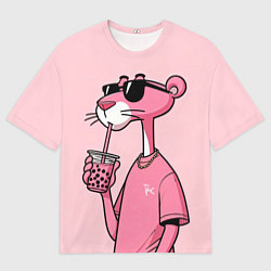 Футболка оверсайз мужская Розовая пантера, цвет: 3D-принт