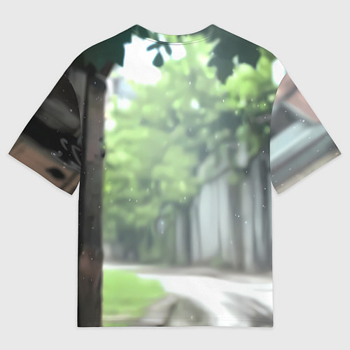 Мужская футболка оверсайз Смуглая девушка с большой грудью / 3D-принт – фото 2