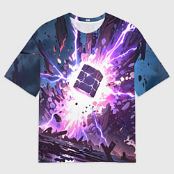 Футболка оверсайз мужская Магический куб, цвет: 3D-принт