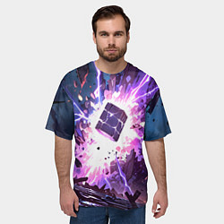 Футболка оверсайз мужская Магический куб, цвет: 3D-принт — фото 2
