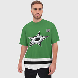 Футболка оверсайз мужская Dallas Stars - NHL team, цвет: 3D-принт — фото 2