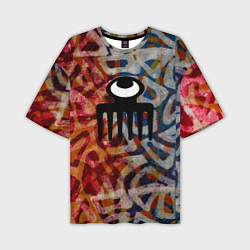 Футболка оверсайз мужская Acra Batik, цвет: 3D-принт