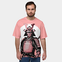 Футболка оверсайз мужская Древний самурай, цвет: 3D-принт — фото 2