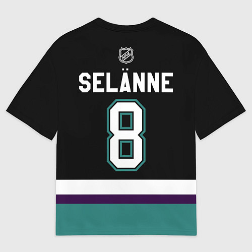 Мужская футболка оверсайз Теему Селянне - Анахайм Дакс / 3D-принт – фото 2