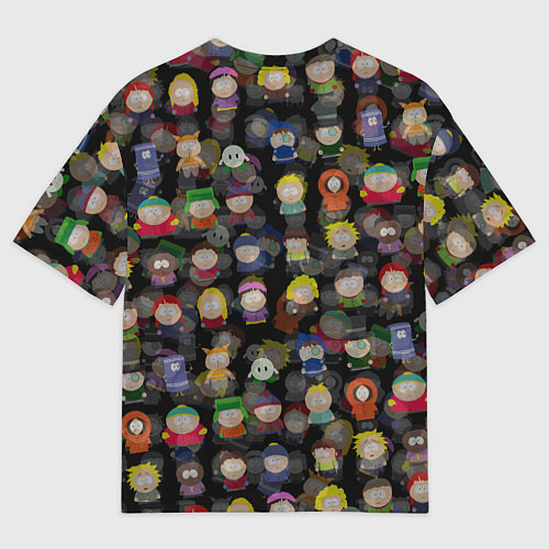Мужская футболка оверсайз Южный парк лого и Картман / 3D-принт – фото 2