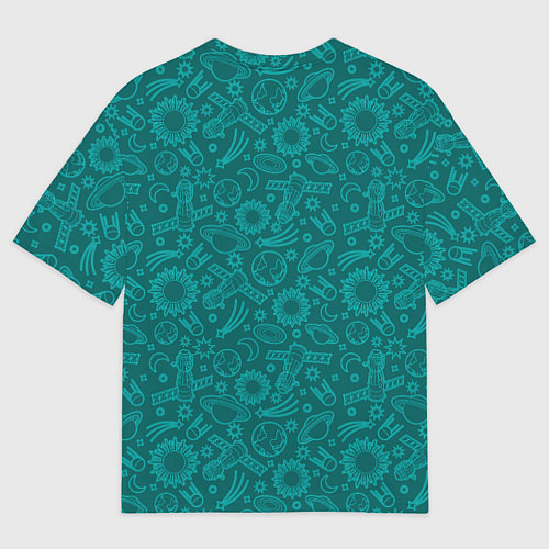 Мужская футболка оверсайз Наш Млечный путь / 3D-принт – фото 2