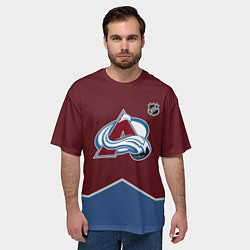 Футболка оверсайз мужская Колорадо Эвеланш хоккей, цвет: 3D-принт — фото 2