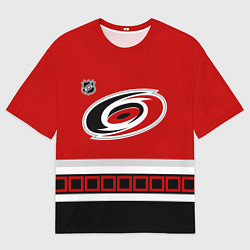 Мужская футболка оверсайз Каролина Харрикейнз хоккей