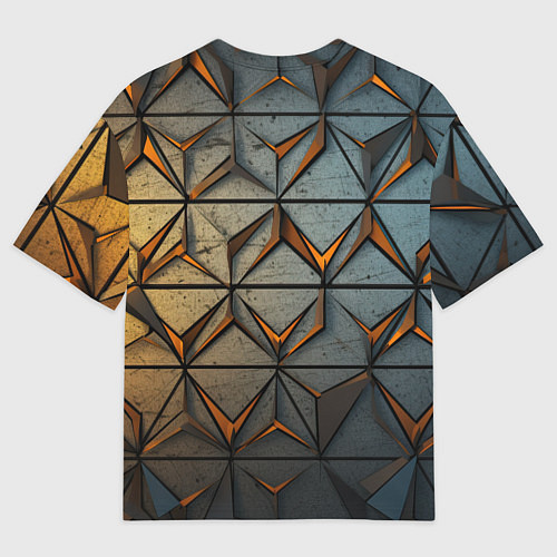 Мужская футболка оверсайз ACDC винтажный логотип / 3D-принт – фото 2