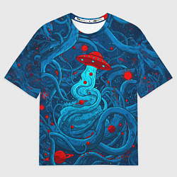 Футболка оверсайз мужская Контакт с хаосом, цвет: 3D-принт