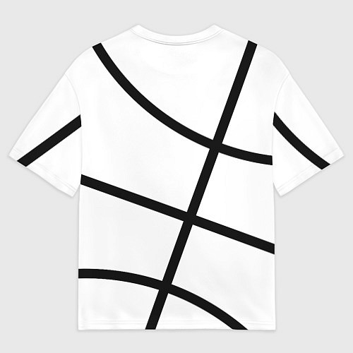 Мужская футболка оверсайз Чикаго Буллз на белом фоне / 3D-принт – фото 2