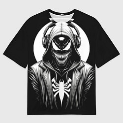 Мужская футболка оверсайз Venom black