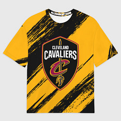 Футболка оверсайз мужская Cleveland Cavaliers NBA, цвет: 3D-принт