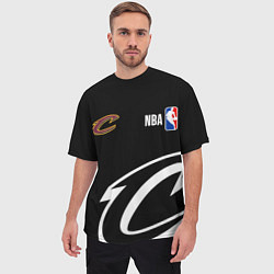 Футболка оверсайз мужская Cleveland Cavaliers basketball, цвет: 3D-принт — фото 2