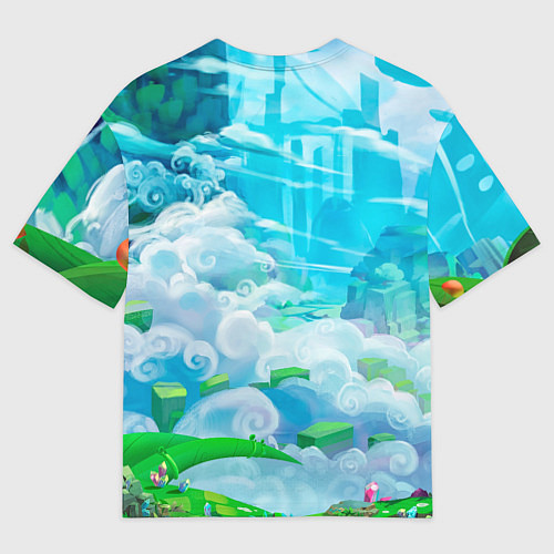 Мужская футболка оверсайз Astro в аниме стиле / 3D-принт – фото 2