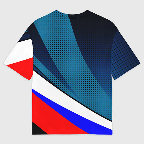 Мужская футболка оверсайз Герб России и флаг государства / 3D-принт – фото 2