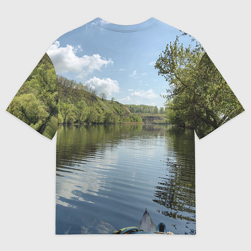 Мужская футболка оверсайз Сплав по Красивой Мече / 3D-принт – фото 2
