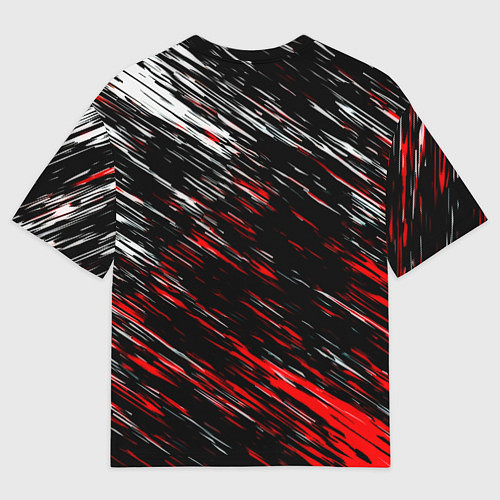 Мужская футболка оверсайз Monster energy полосы красок / 3D-принт – фото 2