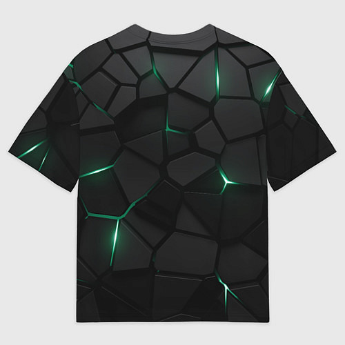 Мужская футболка оверсайз Миннесота Уайлд - плиты с подсветкой / 3D-принт – фото 2