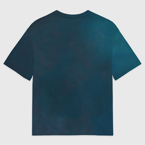 Мужская футболка оверсайз Попугай акварельный - big picture / 3D-принт – фото 2