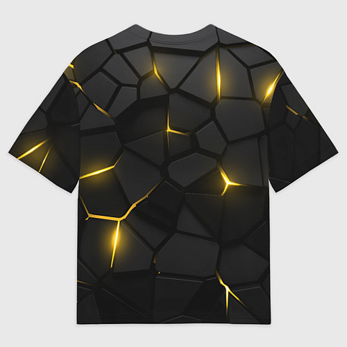 Мужская футболка оверсайз Питтсбург Пингвинз - плиты с подсветкой / 3D-принт – фото 2