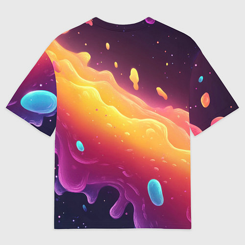 Мужская футболка оверсайз Bones во весь рост в черной одежде / 3D-принт – фото 2