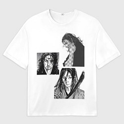 Футболка оверсайз мужская Миямото Мусаси, Vagabond, цвет: 3D-принт