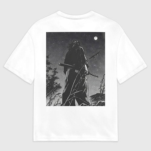 Мужская футболка оверсайз Миямото Мусаси, Vagabond / 3D-принт – фото 2