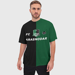 Футболка оверсайз мужская Krasnodar football, цвет: 3D-принт — фото 2