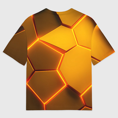 Мужская футболка оверсайз Bones с цепью в шубе / 3D-принт – фото 2