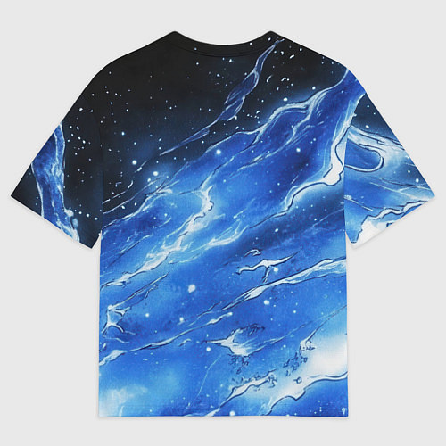 Мужская футболка оверсайз Bones глаза закрыты / 3D-принт – фото 2