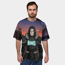 Футболка оверсайз мужская Bones в аниме, цвет: 3D-принт — фото 2