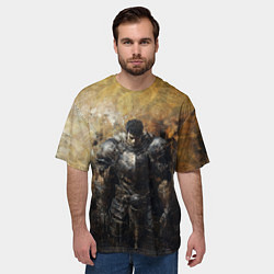 Футболка оверсайз мужская Воин Гатц в броне, цвет: 3D-принт — фото 2