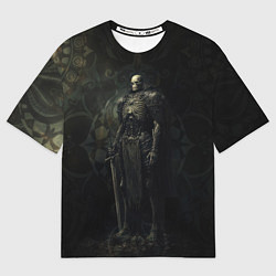 Футболка оверсайз мужская Командир скелетов, цвет: 3D-принт